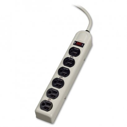 Fellowes 6 Outlet Metal Power Strip 99027