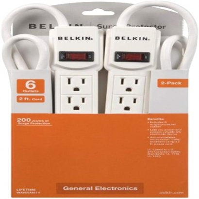 Belkin 6-Outlets Surge Suppressor F5C048-2