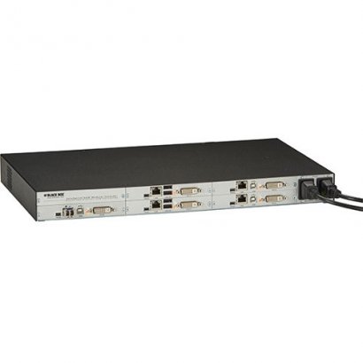 Black Box 6-Port DKM Modular Card Chasis with Redundant Power Option and Backplane ACXMODH6FPAC-R2