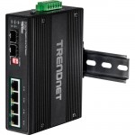TRENDnet 6-Port Hardened Industrial Gigabit Ultra PoE DIN-Rail Switch TI-UPG62