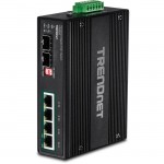 TRENDnet 6-Port Industrial Gigabit PoE+ DIN-Rail Switch 12 - 56 V TI-PG62B