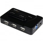 StarTech.com 6-port USB 3.0/2.0 Combo Hub with Charging Port ST7320USBC