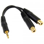 StarTech 6" Stereo Splitter Cable 3.5 to 2x 3.5mm MUY1MFF