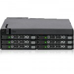 Icy Dock 6 x 2.5" SAS/SATA SSD/HDD & Ultra Slim ODD Backplane Cage for External 5.25" Bay