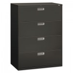 HON 600 Series Four-Drawer Lateral File, 42w x 19-1/4d, Charcoal HON694LS