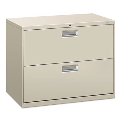 HON 600 Series Two-Drawer Lateral File, 36w x 19-1/4d, Light Gray HON682LQ