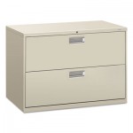 HON 600 Series Two-Drawer Lateral File, 42w x 19-1/4d, Light Gray HON692LQ