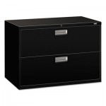 HON 600 Series Two-Drawer Lateral File, 42w x 19-1/4d, Black HON692LP