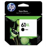 HP 61XL, High Yield Black Original Ink Cartridge HEWCH563WN