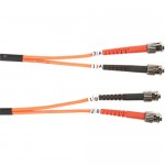Black Box 62.5-Micron Multimode Value Line Patch Cable, ST-ST, 10-m (32.8-ft.) FO625-010M-STST