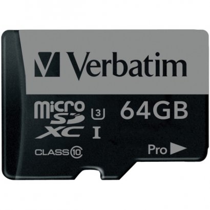 64GB Pro 600X microSDXC Memory Card with Adapter, UHS-I U3 Class 10 47042