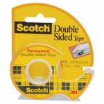 Scotch 665 Double-Sided Permanent Tape w/Hand Dispenser, 1/2" x 450 MMM137
