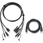 Iogear 6ft HDMI to DVI, USB KVM Cable Kit with Audio (TAA) G2L7H02UTAA3