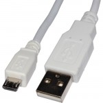 4XEM 6FT Micro USB To USB Data/Charge Cable For Samsung/Kindle/HTC (White) 4XMUSB6WH
