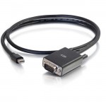 C2G 6ft Mini DisplayPort to VGA Adapter Cable Black 54677