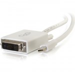6ft Mini DisplayPort™ Male to Single Link DVI-D Male Adapter Cable - White 54338