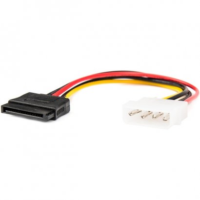Rocstor 6in 4 Pin Molex to Left Angle SATA Power Cable Adapter Y10C214-B1
