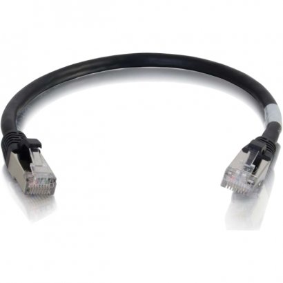 C2G 6in Cat6 Snagless Shielded (STP) Network Patch Cable - Black 00981