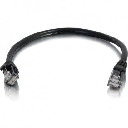 C2G 6in Cat6a Snagless Unshielded (UTP) Network Patch Cable - Black 00976