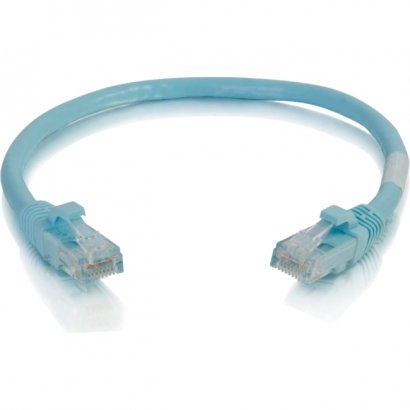 C2G 6in Cat6a Snagless Unshielded (UTP) Network Patch Cable - Aqua" 00978