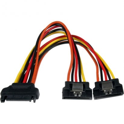 StarTech 6in Latching SATA Power Y Splitter Cable Adapter - M/F PYO2LSATA