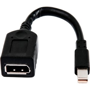 4XEM 6in Mini DisplayPort Male To DisplayPort Female Cable Adapter 4XMDPMDPFA