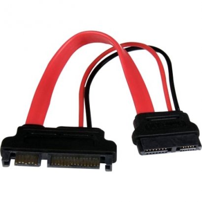 StarTech 6in Slimline SATA to SATA Adapter with Power - F/M SLSATAADAP6