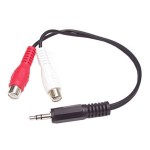 StarTech 6in Stereo Audio Cable 3.5mm to 2x RCA MUMFRCA
