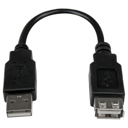 StarTech 6in USB 2.0 Extension Adapter Cable A to A - M/F USBEXTAA6IN