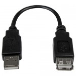 StarTech 6in USB 2.0 Extension Adapter Cable A to A - M/F USBEXTAA6IN