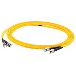 6m Single-Mode Fiber (SMF) Duplex ST/ST OS1 Yellow Patch Cable ADD-ST-ST-6M9SMF