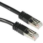 C2G 7 ft Cat5e Molded Shielded Network Patch Cable - Black 28692