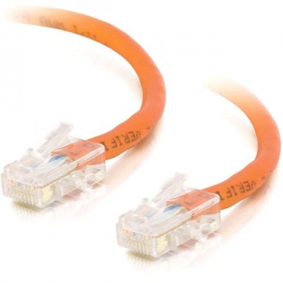 C2G 7 ft Cat5e Non Booted Crossover UTP Unshielded Network Patch Cable - Orange 24509