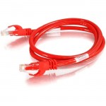 C2G 7 ft Cat6 Snagless Crossover UTP Unshielded Network Patch Cable - Red 27862