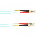 Black Box 7-m, LC-LC, 50-Micron, Multimode, PVC, Aqua Fiber Optic Cable FOCMR50-007M-LCLC-AQ