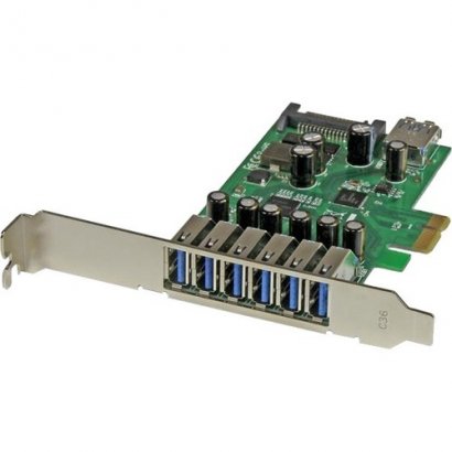 StarTech.com 7-Port PCI Express USB 3.0 Card - Standard and Low-Profile Design PEXUSB3S7