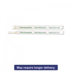 7.75" Clear Wrapped Straw - Case, 400/PK, 24 PK/CT ECOEPST770