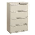 HON 700 Series Four-Drawer Lateral File, 36w x 19-1/4d, Light Gray HON784LQ