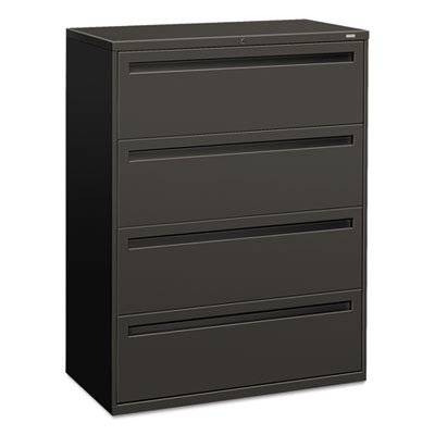 HON 700 Series Four-Drawer Lateral File, 42w x 19-1/4d, Charcoal HON794LS