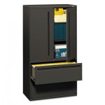 HON 700 Series Lateral File w/Storage Cabinet, 36w x 19-1/4d, Charcoal HON785LSS