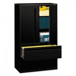 HON 700 Series Lateral File w/Storage Cabinet, 42w x 19-1/4d, Black HON795LSP