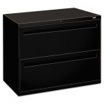 HON 700 Series Two-Drawer Lateral File, 36w x 19-1/4d, Black HON782LP