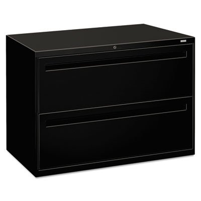 HON 700 Series Two-Drawer Lateral File, 42w x 19-1/4d, Black HON792LP