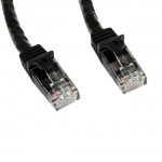 StarTech 75 ft Black Snagless Cat6 UTP Patch Cable N6PATCH75BK