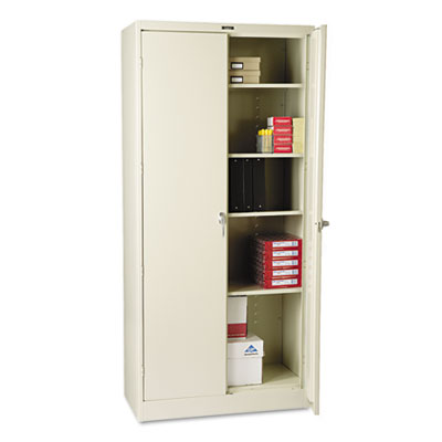 Tennsco 78" High Deluxe Cabinet, 36w x 18d x 78h, Putty TNN1870PY