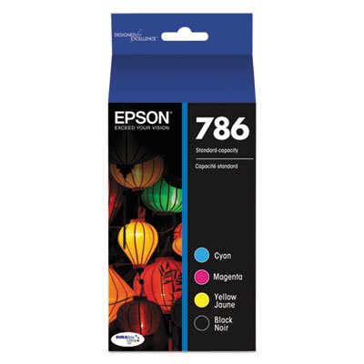 Epson (786) DURABrite Ultra Ink, Black/Cyan/Magenta/Yellow EPST786120BCS