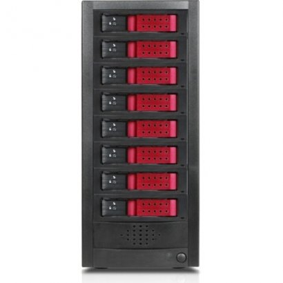 RAIDage 8-bay SAS/SATA 12Gb/s SFF-8644 Trayless Hotswap JBOD Enclosure JAGE9BT8HDRD-DE