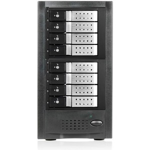 RAIDage 8-bay SAS/SATA 12Gb/s SFF-8644 Trayless Hotswap JBOD Enclosure JAGE6BT8HDSL-DE