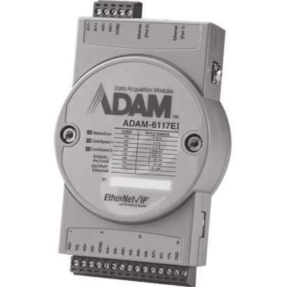 B+B SmartWorx 8-ch Isolated AI EtherNet/IP Module ADAM-6117EI