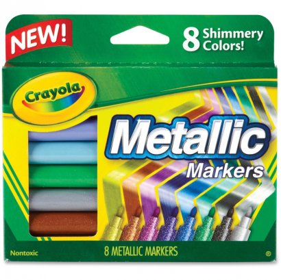 Crayola 8-color Metallic Markers 58-8628